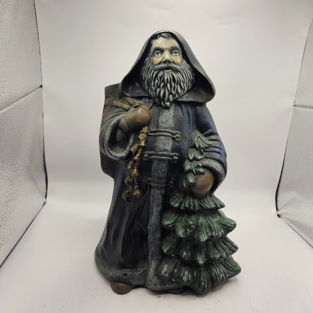 VINTAGE GARE CERAMIC MOLD #1189 SANTA WITH TREE AND BAG 11"H Used Condition. 